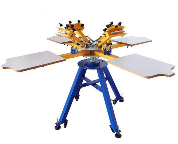 4 Color 4 Station Screen Printer